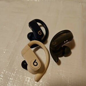 【Apple Beats Powerbeats Pro】A2047 完全ワイヤレスイヤホン ケースなし カラー3種 3個セット片耳 イヤホンのみ 通電動作未確認ジャンク