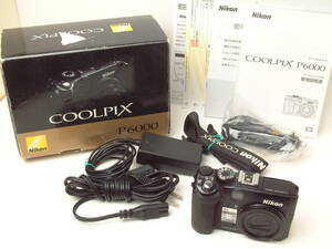 Nikon COOLPIX P6000 (実用中古/現状品/訳アリ/通電確認済） 元箱他付属　