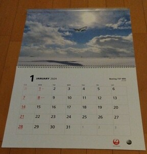 JAL 2024 FLEET カレンダー 壁掛け 令和6年度のJAL壁掛けカレンダー