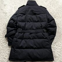 美品●極暖 バーバリーブラックレーベル ダウンコート トレンチ ジャケットBURBERRY BLACK LABEL ファー ヘリンボーン ノバチェック M_画像9