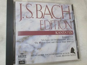 バッハ大全集66//　教会カンタータ、BWV21・23【ゴールドCD】カール・リヒター指揮ミュンヘン・バッハ管・合唱団、Ｅ.マティス（ｓ）他