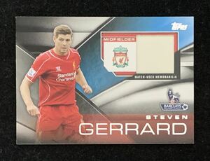 Topps 2014 PREMIER GOLD STEVEN GERRARD ジェラード リヴァプール イングランド代表 ジャージカード