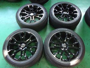 送料無料【RAYS】HFULLCROSS　CROSS SLEEKRS T6☆8.5J×20+38　114.3-5穴☆245/45R20☆4本セット[中古]ハリアー、RAV4、エクストレイル他