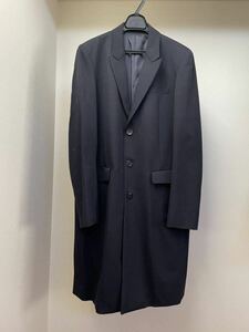 14aw UNDERCOVER ウール チェスター コート size 4 DarkNavyアンダーカバー XL ダークネイビー