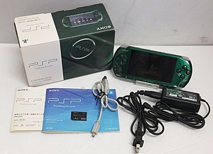 【ジャンク扱い】SONY ソニー PSP本体 PSP-3000 SPIRTED GREEN スピリティッドグリーン PlayStation Portable