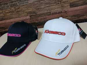 ★★新品２点セット！！★ KASCO ゴルフキャップ キャスコ KIRA-jet TORNADO GOLF 帽子 CAP(*^^*) 