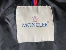 小斉257 １円オークション お値打ち MONCLER モンクレール ダウンジャケット レディース 肩幅約40cm 着丈約56cm 袖丈約56cm ブラック系_画像8