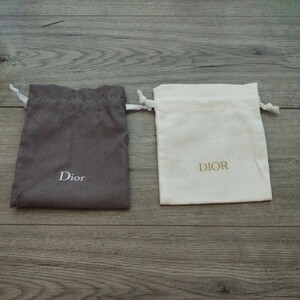 Dior　ディオール ノベルティ 巾着ポーチ 巾着袋
