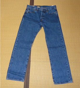 即決 送料無料 LEVIS 501 00501-0114 W33 L30 濃青色 新品 ビッグE 綿100％ レギュラー ボタンフライ プレミアム 2022モデル 定価14300円