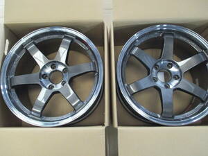 ■廃盤 在庫品 ＴＥ３７ ＳＬ ＲＡＹＳ １７× ９.０Ｊ ＋２２ ５H-１１４．３ ＰＧ ５Ｈ 2本■ボルクレーシング レイズ GT-R 32 33 34