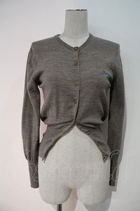 【USED】Vivienne Westwood / カラーオーブ刺繍カーディガン 【中古】 グレー I-23-11-25-036-ts-HD-ZI