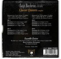 e0344/Brilliant Classics/輸入盤4CD BOX/Boccherini, Ensemble Claviere/Clavier Quintets Complete/ボッケリーニ_画像2