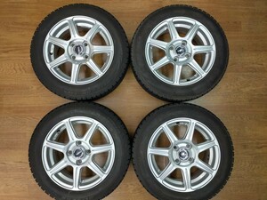 ☆凹バリ山凹☆ブリヂストン スタッドレス ブリザックVRX 155/65R14 & アルミ 4本☆タント,N-BOX,N-ONE,Nワゴン,ムーブ,コンテ他 5.5J ツラ