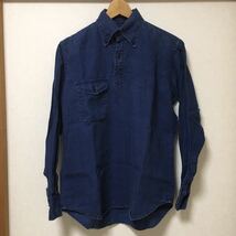 送料込 日本製 EVISU YAMANE プルオーバー ダンガリーシャツ 36 USED エヴィス ヤマネ デニムシャツ アメカジ 古着 made in JAPAN_画像1