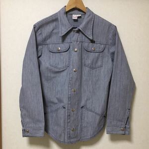 送料込 米国製 MAVERICK ジャケット Mサイズ USED マーベリック ヒッコリーストライプ Wrangler ラングラー アメカジ 古着 made in USA