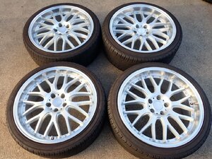 アクセス ANHELO COLAZON (20×9.5JJ+38 , 20×8.5JJ+35)5穴/114.3とヨコハマ DNS ECOS ES300(255/35R20 , 245/35R20)のホイールセット