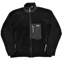 希少 オールブラック 00s vintage patagonia パタゴニア 2001 レトロX フリース ジャケット パイルフリース 黒 size.XL カナダ製_画像1