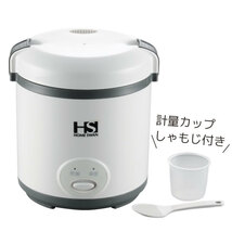 【値下げ】 炊飯器　一人暮らし 0.5～1.5合炊き ミニ炊飯器 フッ素樹脂加工 しゃもじ 計量カップ付 保温 ライスクッカー 小型 M5-MGKNT9207_画像2