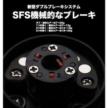 YU70紫 左ハンドル リール ベイトリール 軽量 最大ドラグ力8kg ギア比6.3：1 アルミスプール 海 淡水釣り ダブルブレーキ 遠投 収納袋付_画像2