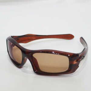 OAKLEY◆オークリー サングラス【MONSTER PUP モンスターパップ 偏光レンズ Rust Text ブラウン 05-041 56□19】元箱付属品付◆USED