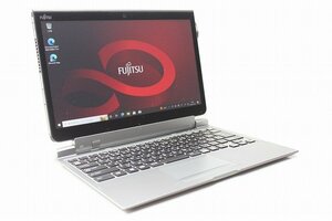 1円スタート Windows11 無料変更 2in1PC 富士通 ARROWS Tab Q737 第7世代 Core i5 SSD128GB メモリ4GB Windows10 13.3 カメラ タブレット