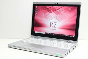 1円スタート Windows11 無料変更 新品SSD交換済 2in1PC Panasonic レッツノート CF-RZ6 Windows10 第7世代 Core i5 SSD128GB メモリ4GB