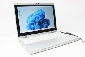 1円スタート ノートパソコン Windows11 軽量745g 2in1PC Panasonic レッツノート CF-RZ6 Windows10 第7世代 Core i5 SSD256GB メモリ8GB