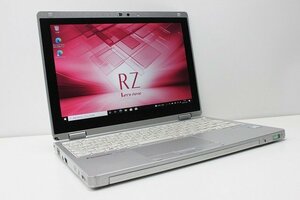 1円スタート Windows11無料変更 軽量745g 2in1PC Panasonic レッツノート CF-RZ6 Windows10 第7世代 Core i5 SSD256GB メモリ8GB