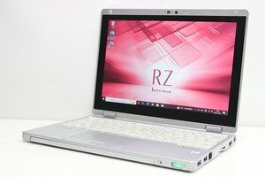 1円スタート Windows11 無料変更 軽量745g 2in1PC Panasonic レッツノート CF-RZ6 Windows10 第7世代 Core i5 SSD256GB メモリ8GB