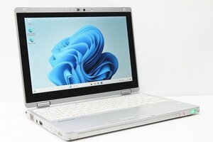 1円スタート ノートパソコン Windows11 軽量745g 2in1PC Panasonic レッツノート CF-RZ6 Windows10 第7世代 Core i5 SSD128GB メモリ4GB