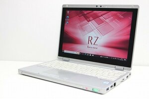 1円スタート Windows11 無料変更 軽量745g 2in1PC Panasonic レッツノート CF-RZ6 Windows10 第7世代 Core i5 SSD256GB メモリ8GB