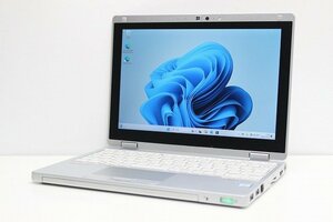 1円スタート ノートパソコン Windows11 軽量745g 2in1PC Panasonic レッツノート CF-RZ6 Windows10 第7世代 Core i5 SSD256GB メモリ8GB