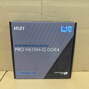 訳あり　MSI PRO H610M-G DDR4 マザーボード Micro-ATX [Intel H610チップセット搭載] 第12世代CPU(LGA1700)対応 MB5701 ブラック