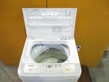 ◎Panasonic パナソニック 全自動洗濯機 5kg 簡易乾燥機能付き 抗菌加工ビッグフィルター カビクリーンタンク NA-F50B11 2018年製 w1216_画像3