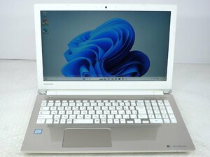 ●ノートパソコン 東芝 TOSHIBA dynabook T65/GG / i7-8550U / 4GBメモリ / 500GB HDD / 15.6型 / Windows11 Home 【ITS JAPAN】