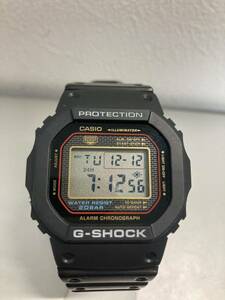 希少　CASIO カシオ G-SHOCK DW-5000SL 25周年記念 スパイクリー コラボ バックライト点灯OK 稼働品　スクリューバック 腕時計 デジタル 