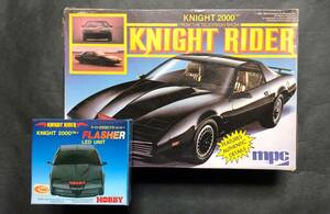 @中古絶版模型堂 mpc 1/25 ナイトライダー ナイト2000+ツクダホビー ナイト2000フラッシャー KNIGHT RIDER ツクダ フロントスキャナー