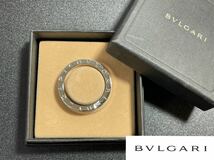 美品 BVLGARI ブルガリ・ブルガリ キーリング キーホルダー ネックレストップ スターリングシルバー SV925 ビーゼロワン 正規品_画像1