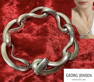 良品 GEORG JENSEN 452 INFINITY ジョージジェンセン インフィニティ ブレスレット SV925 デンマーク製 レギッツェオバゴー 正規品