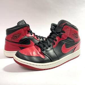 NIKE AIR JORDAN 1 MID Bred BANNED ナイキ エア ジョーダン 1 ミッド 554724 074 メンズ スニーカー スニーカー 正規品