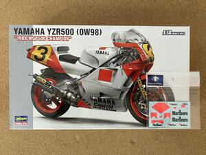 HASEGAWA　ハセガワ　長谷川　1/12　ＹＺＲ５００　８８　エディーローソン　Ｍａｒｌｂｏｒｏ　マルボロ　デカール付き　　