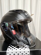 ２回使用の美品　OGK KABUTO （オージーケーカブト）EXCEED ヘルメット　Ｓサイズ　 フラットブラック_画像1