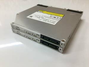 B2585)Panasonic UJ8C7 DVDマルチドライブ 9.5mm SATA スロットイン型 中古動作品2枚セット