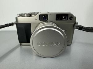 ジャンク■ CONTAX G1 Carl Zeiss Biogon 2.8/28 T* レンズフィルター付き　通電確認済み フィルムカメラ ゆうパック