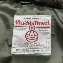 新品未使用 ハリスツイード HARRISTWEED ダウンジャケット アウター 防寒 肉厚 アーバンリサーチコラボ 2way M位 フード取り外し可 緑系_画像6