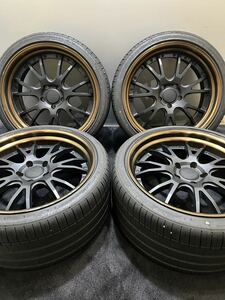 245/35 285/30ZR20 FALKEN/AZENIS FK510 22年製 WORK GNOSIS GF4 20インチ 9/10.5J ＋30/45 120 5H 夏タイヤ 4本 BMW 5シリーズ (1-E209)