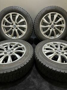 195/65R16 DUNLOP/WINTER MAXX WM02 19年製 BALMINUM 16インチ 6J ＋40 100 4H スタッドレス 4本 ライズ ロッキー (南5-E346)