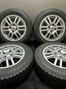 165/70R14 DUNLOP/WINTER MAXX WM02 20年製 日産 純正 14インチ 5.5J ＋45 100 4H スタッドレス 4本 マーチ ノート キューブ (南2-E465)