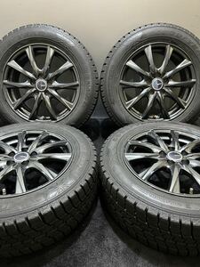 205/60R16 GOODYEAR/ICE NAVI6 20年製 D.D.S 16インチ 6.5J ＋48 100 5H スタッドレス 4本 エクシーガ (南5-E468)