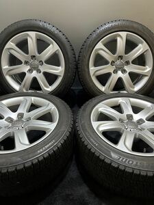 255/45R18 BRIDGESTONE/VRX2 17年製 アウディ A7 純正 18インチ 8.5J ＋32 112 5H スタッドレス 4本 (1-E478)